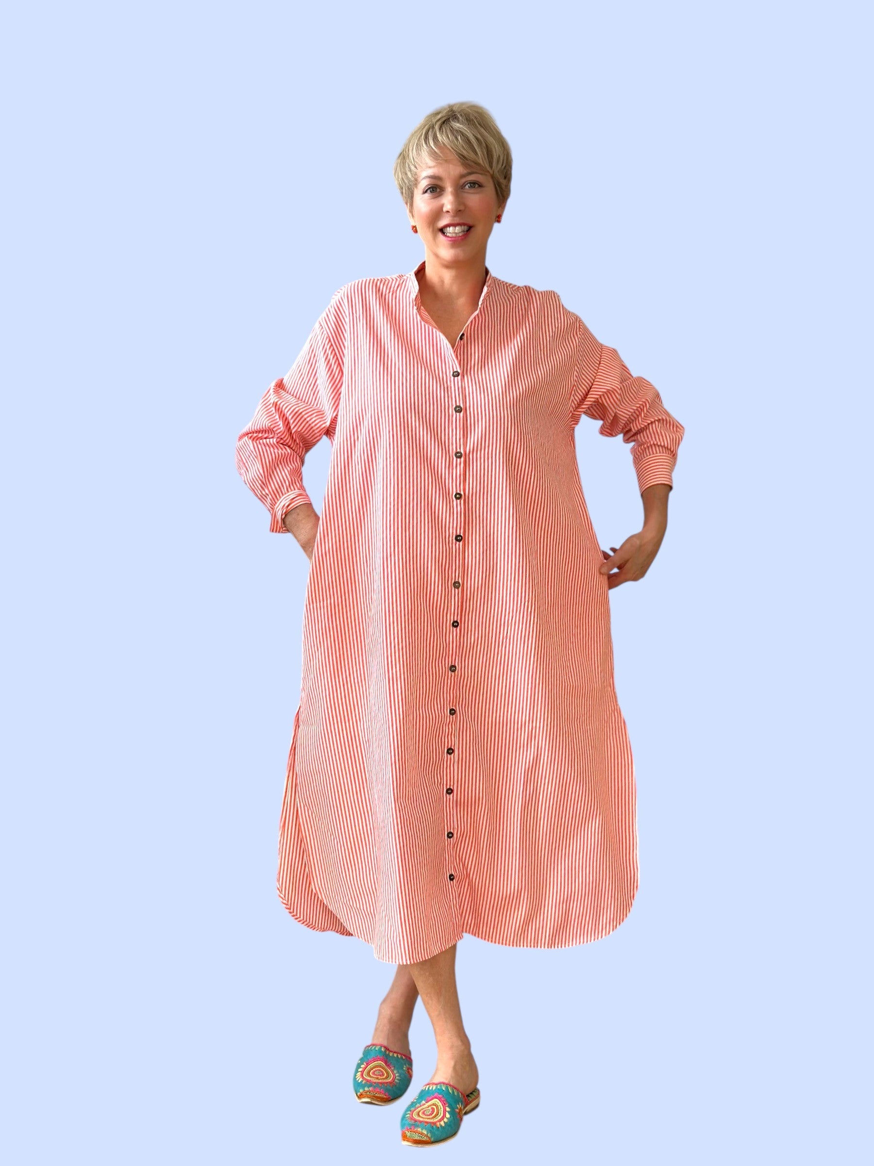 #103/2026 OVERSIZED SHIRT DRESS MANU