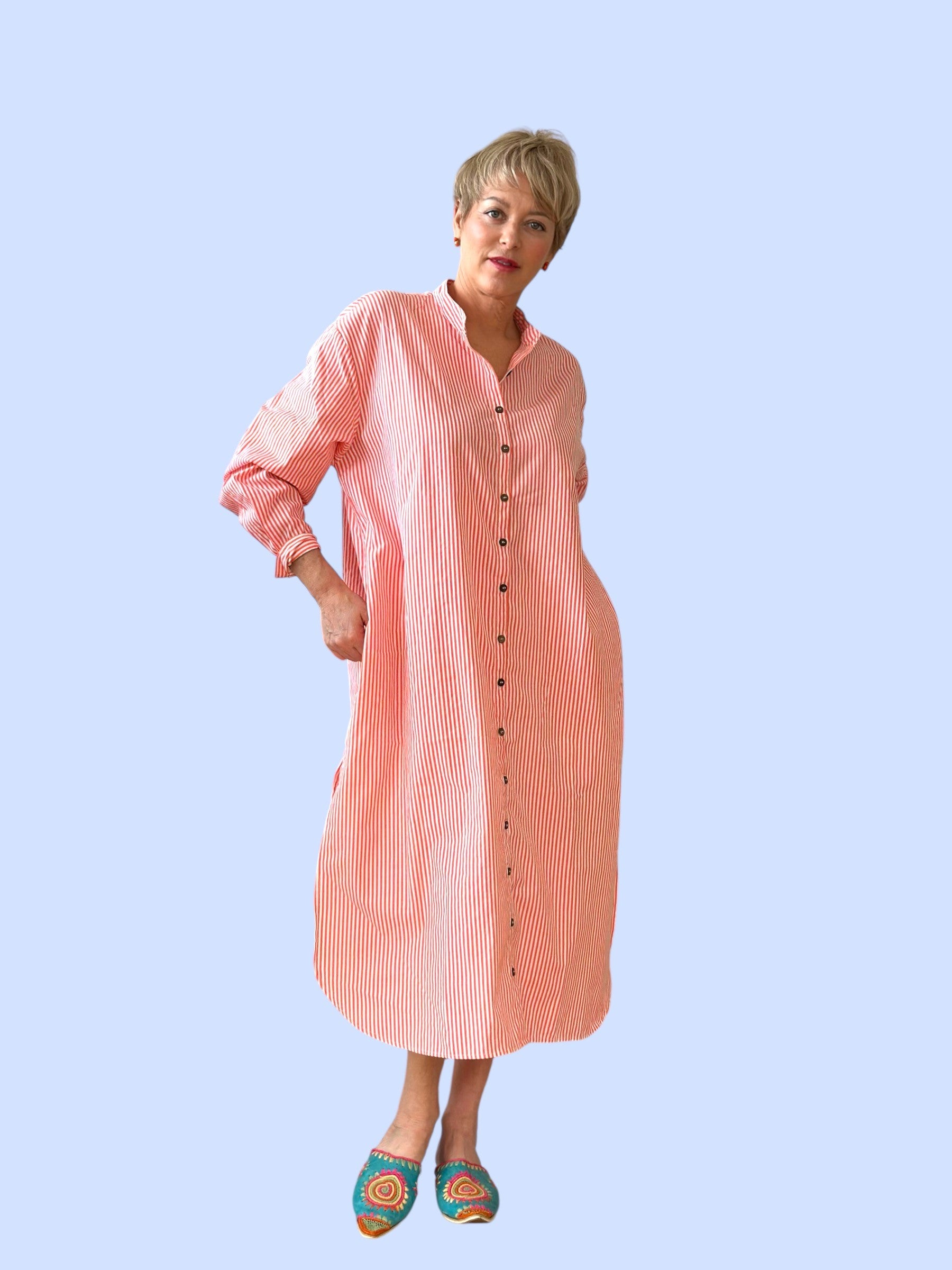 #103/2026 OVERSIZED SHIRT DRESS MANU