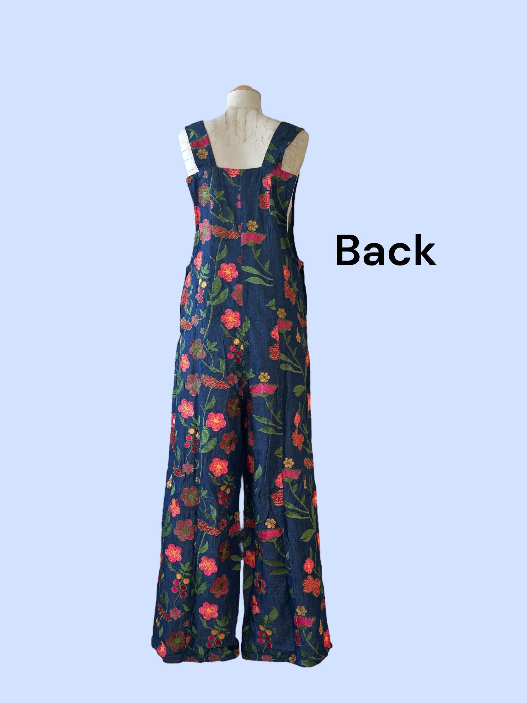 #88/2025 EMBROIDERED DENIM JUMPSUIT