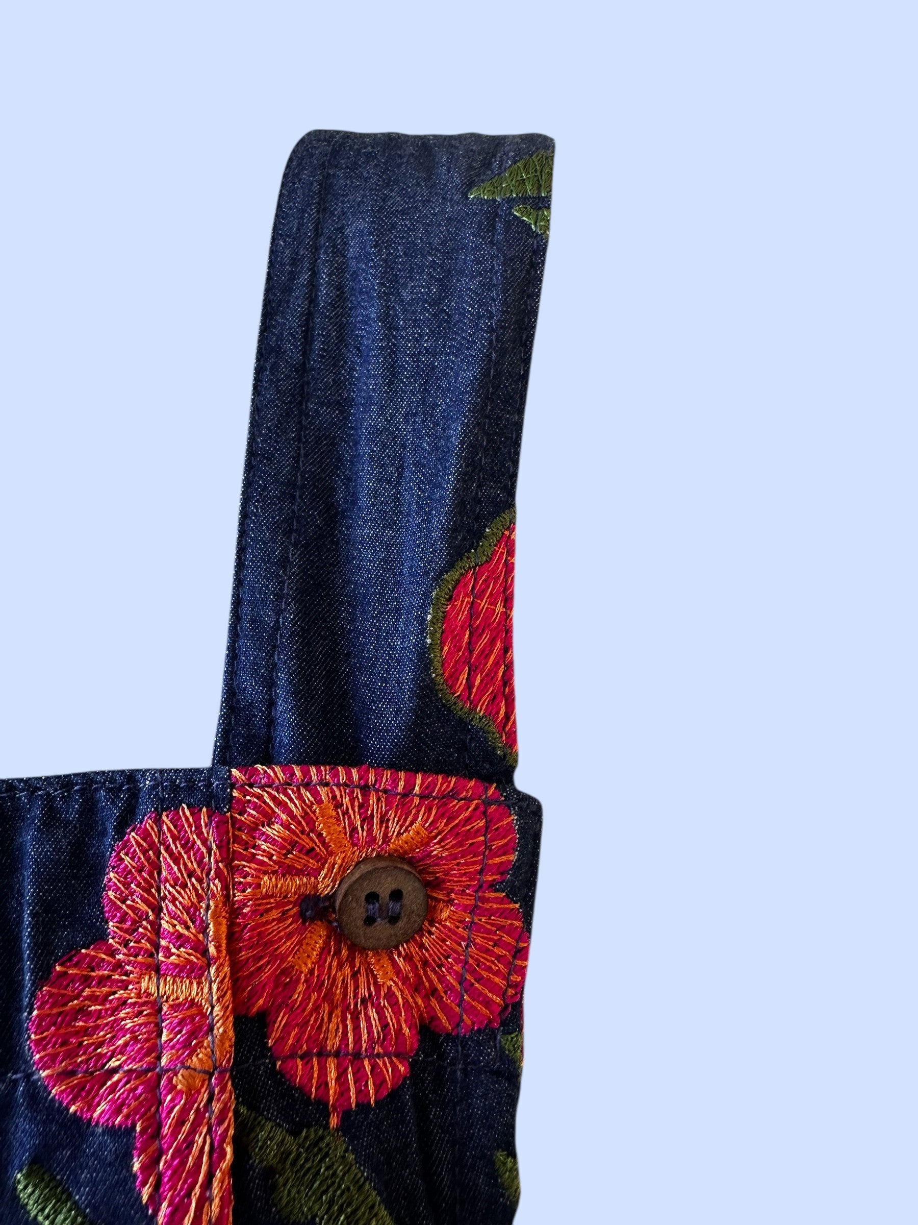 #88/2025 EMBROIDERED DENIM JUMPSUIT